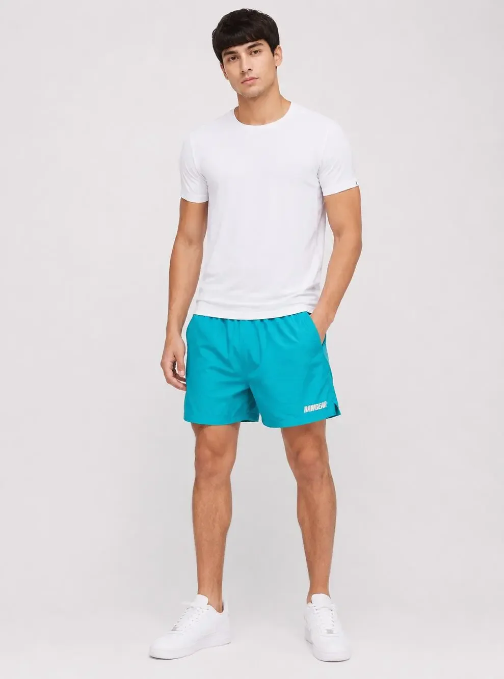 Rawgear Athletic Shorts Drawstring Waistband Mens Size Medium Blue New